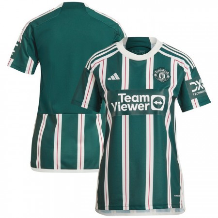 Camisola Manchester United Mulher 2º Equipamento 2023-24 Manga Curta